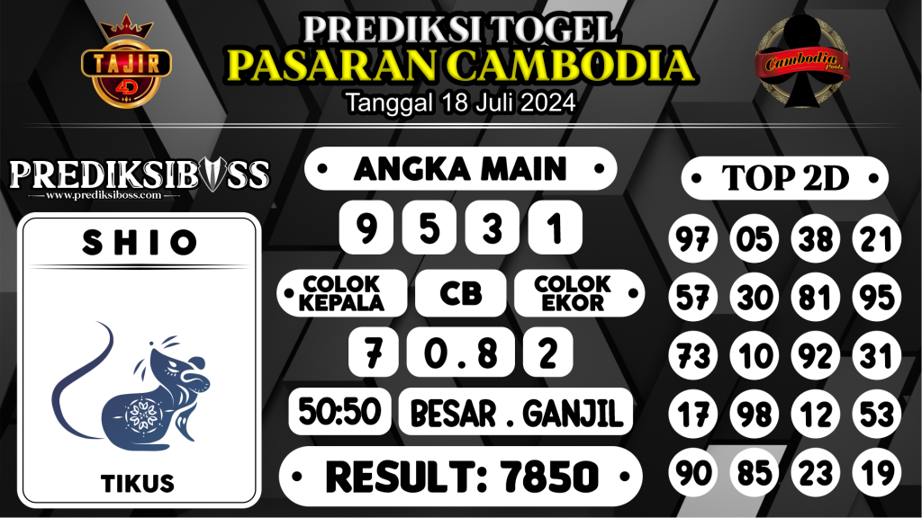 https://prediksibossone.com/prediksi-boss-togel-cambodia-kamis-18-juli-2024/
