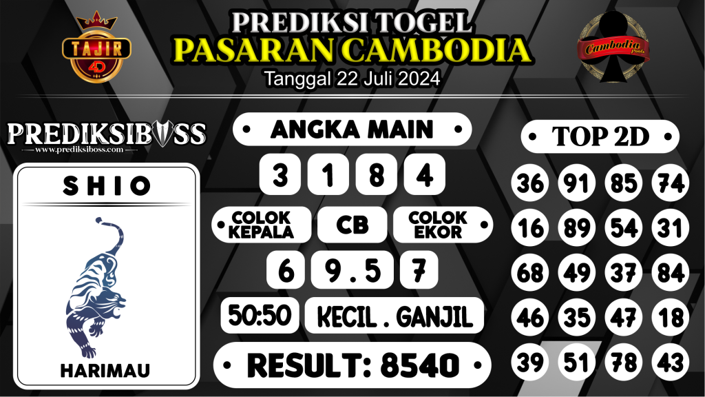 https://prediksibossone.com/prediksi-boss-togel-cambodia-senin-22-juli-2024/