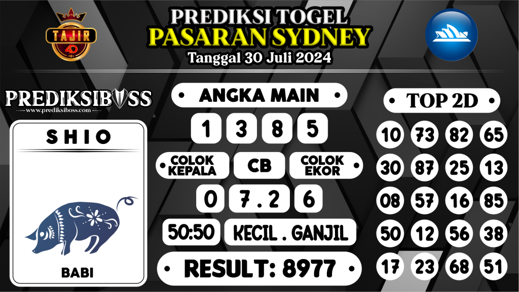 https://prediksibossone.com/prediksi-boss-togel-sidney-selasa-30-juli-2024/
