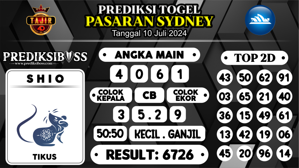 https://prediksibossone.com/prediksi-boss-togel-sidney-rabu-10-juli-2024/