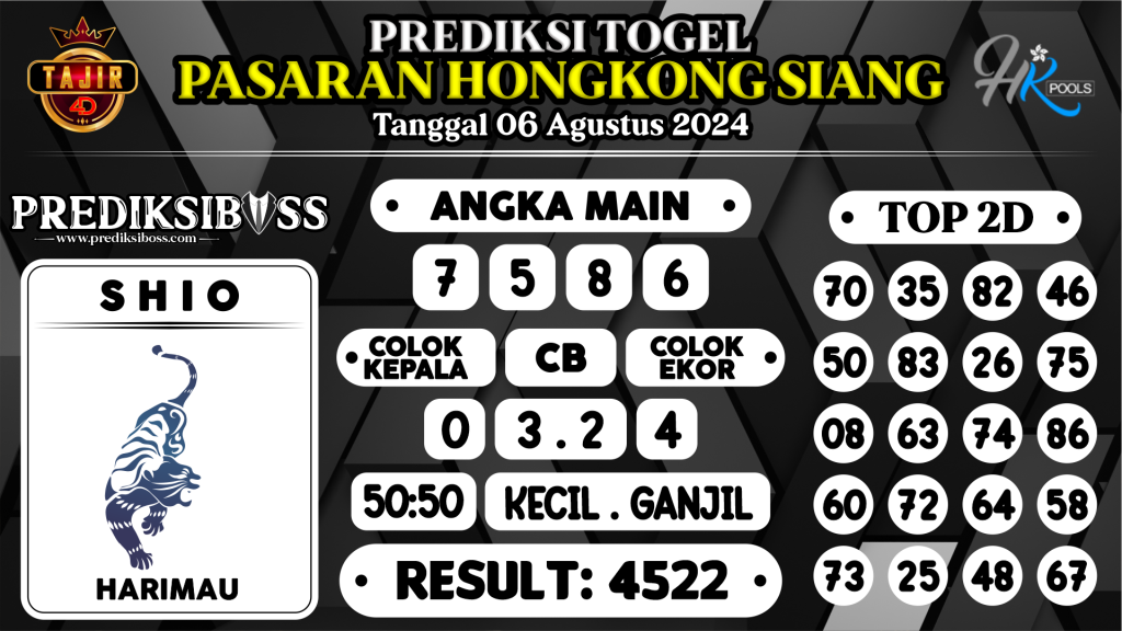 https://prediksibossone.com/prediksi-boss-togel-hk-siang-selasa-06-agustus-2024/