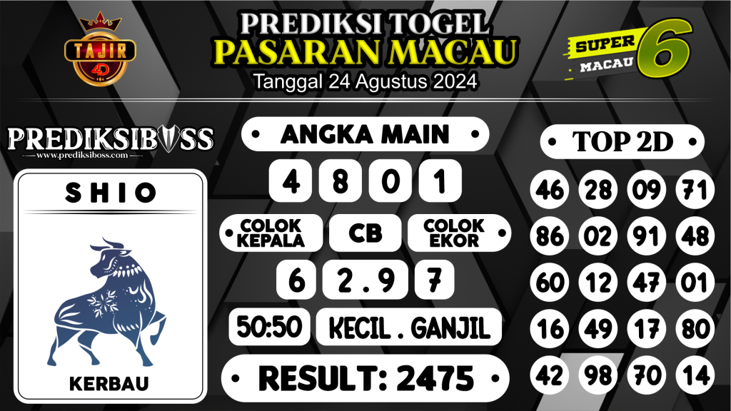 https://prediksibossone.com/prediksi-boss-togel-macau-sabtu-24-agustus-2024/